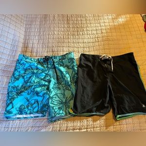 Pair of Lost Enterprises surf board shorts.